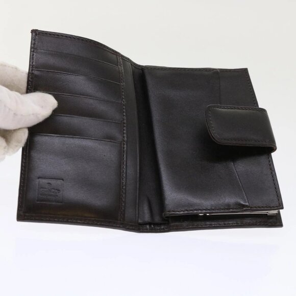 FENDI Zucca Canvas Wallet Black Brown - Picture 6 of 16